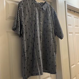New condition button down, black and white shirt.